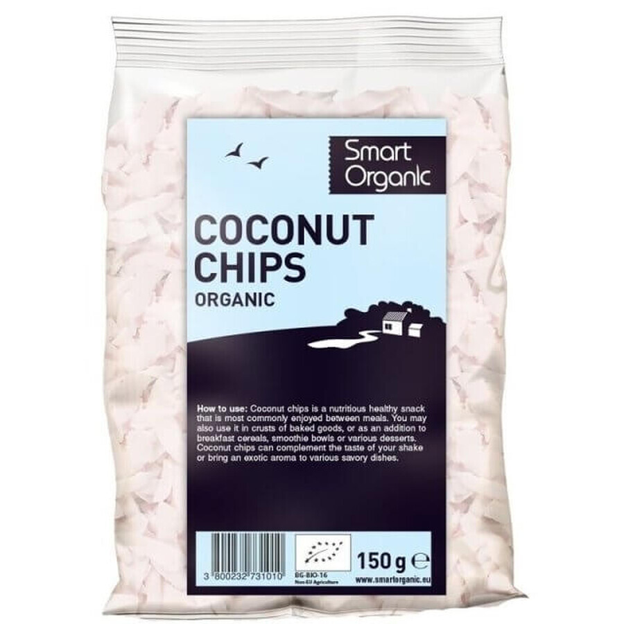 Copos de coco crudo, 150 g, Dragon Superfoods