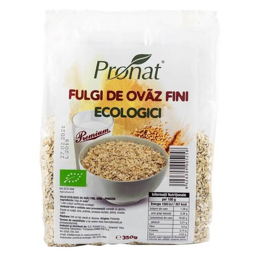 Bio-Haferflocken fein, 350 g, Pronat