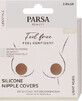 Parsa Beauty Discos absorbentes de silicona con adhesivo, 4 uds.