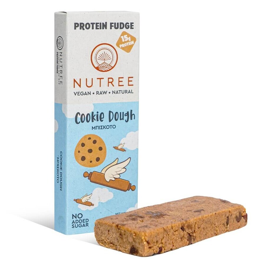 Raw vegan Eiwit Fudge, Cookie Dough, 60 g, Nutree