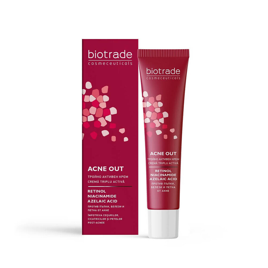 Acne Out crema tripla attiva, 30 ml, Biotrade