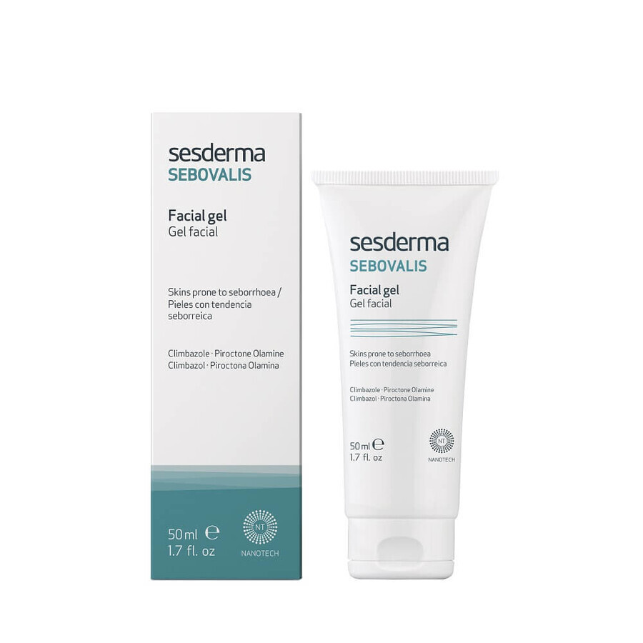 Sesderma Sebovalis Gel pour les peaux à tendance séborrhéique, 50 ml