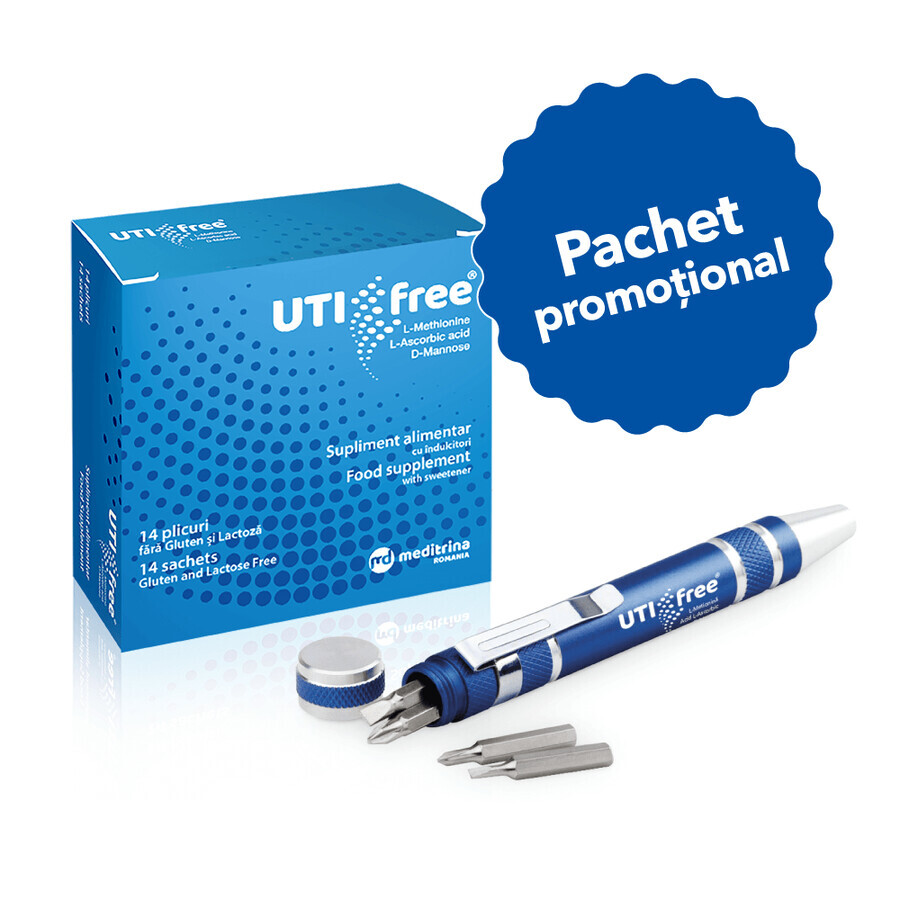 UTI Free pack, 14 sobres + destornillador, Meditrina Pharmaceuticals