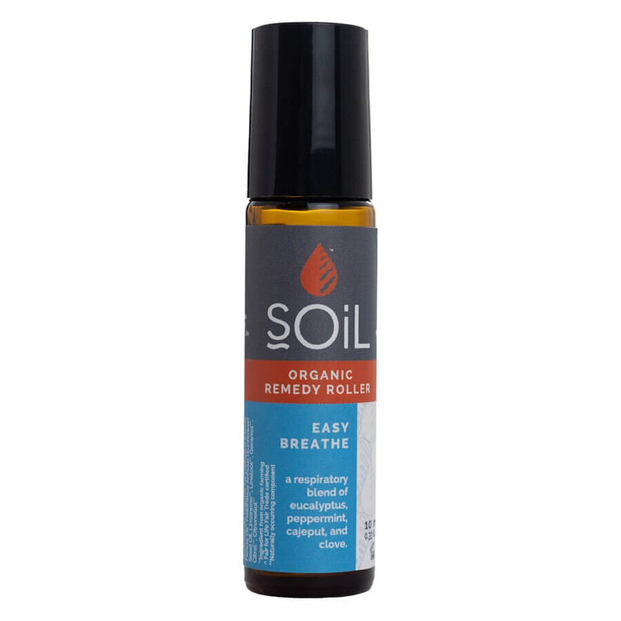 Roll-on con oli essenziali Easy Breathe, 10 ml, SOiL