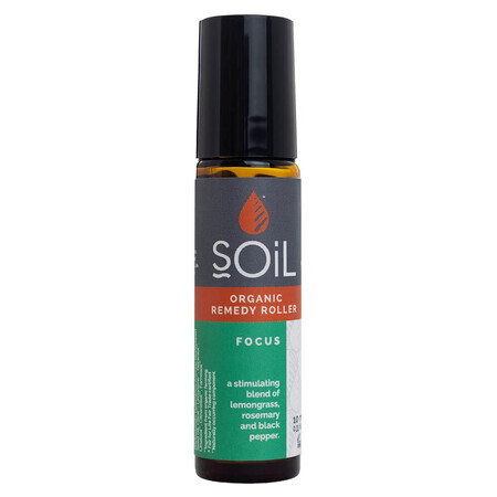 Roll-on con oli essenziali Focus, 10 ml, SOiL