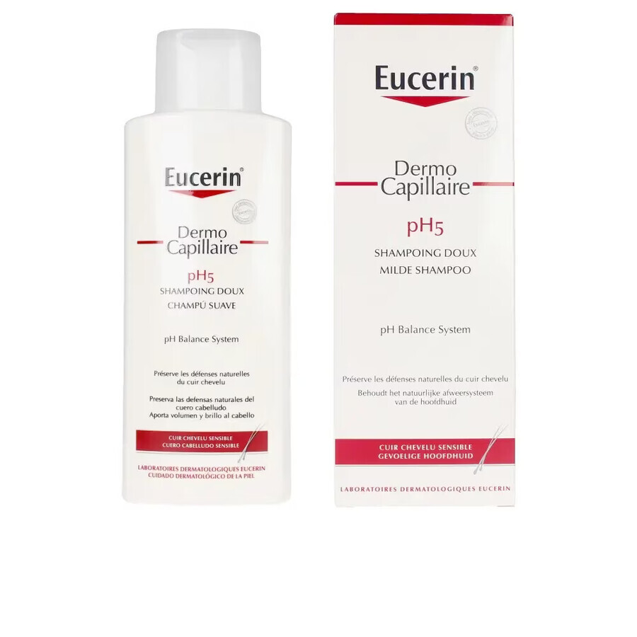 Eucerin Dermo Capillaire Milde Shampoo met ph5 voor de gevoelige hoofdhuid, 250 ml