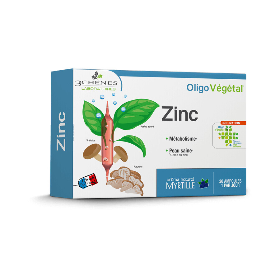 Zinc, 20 ampoules, 3 Chênes