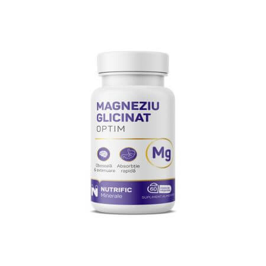 Glicinato de magnesio Optim, 60 cápsulas, Nutrific