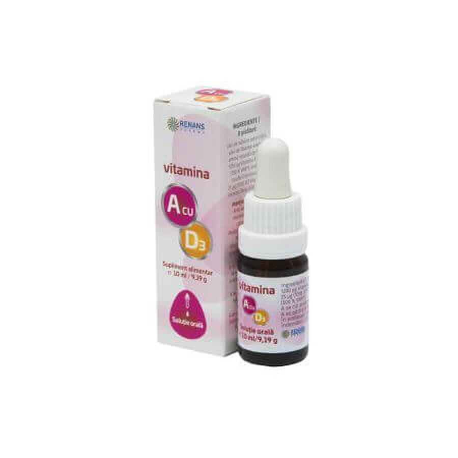 Vitamina A con D3, 10 ml, Renans