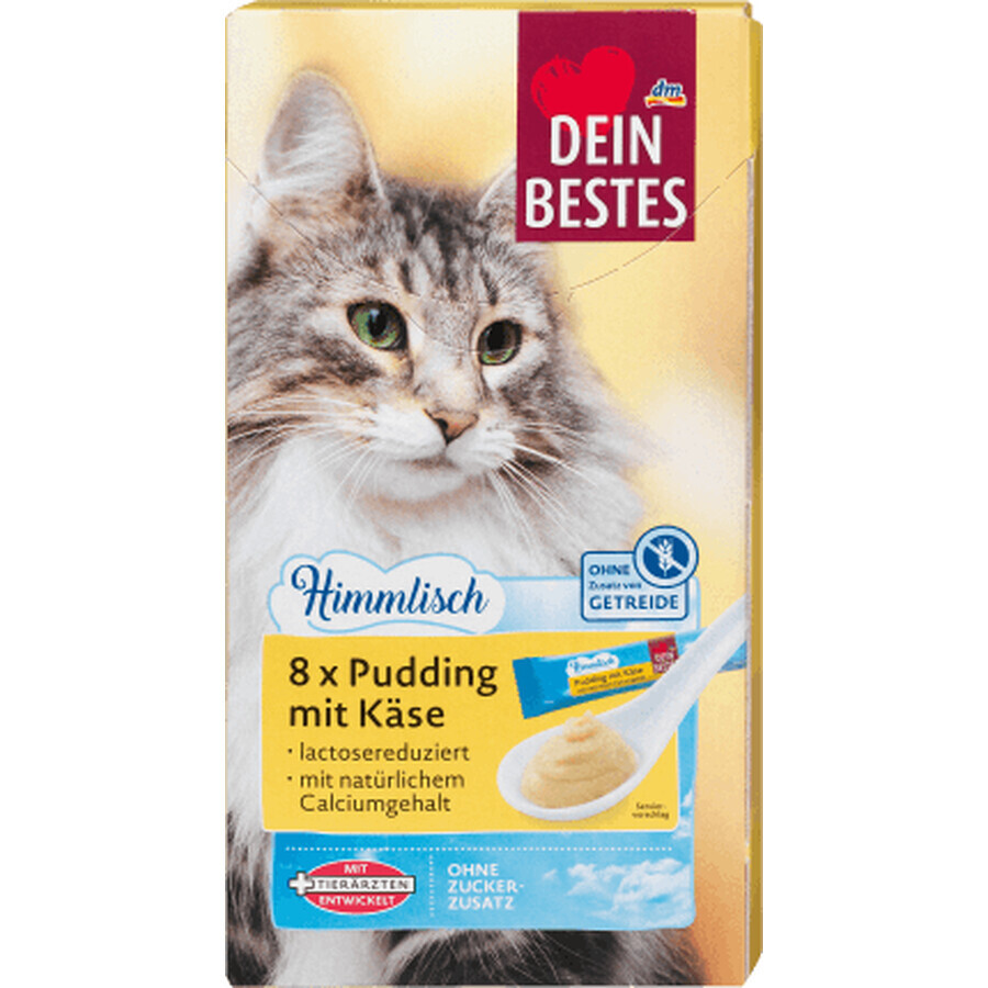 Dein Bestes Cat Snack, pudin con sabor a queso, 120 g