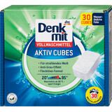 Denkmit Detergent pentru rufe albe cuburi solide din pudra active 30 de spălări, 30 buc