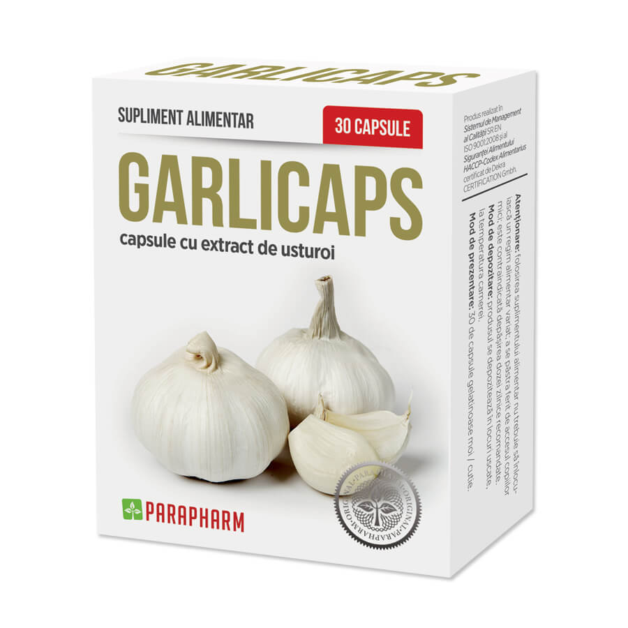 Garlicaps, 30 cápsulas, Parapharm