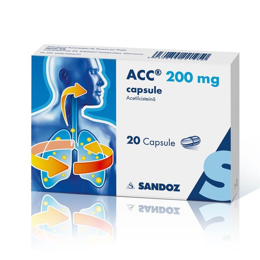 Acc 200, 20 cápsulas, Sandoz