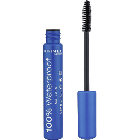 Rimmel London Mascara 100% waterproof, 1 pz