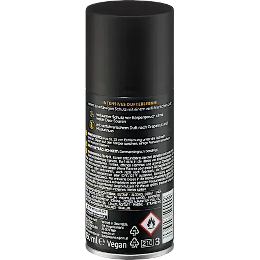 Balea MEN Deodorant spray GOLDEN INTENSE, 150 ml