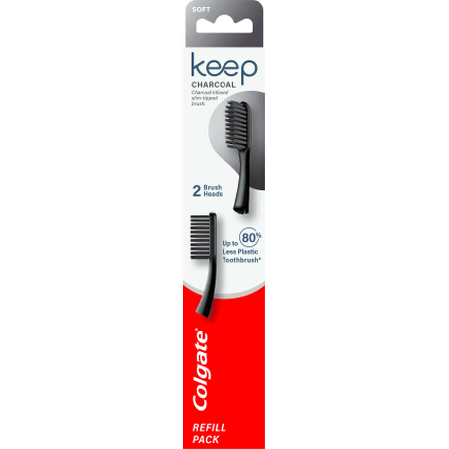 Recambio de cepillo dental Colgate Keep Slim Carbón Suave, 6 g