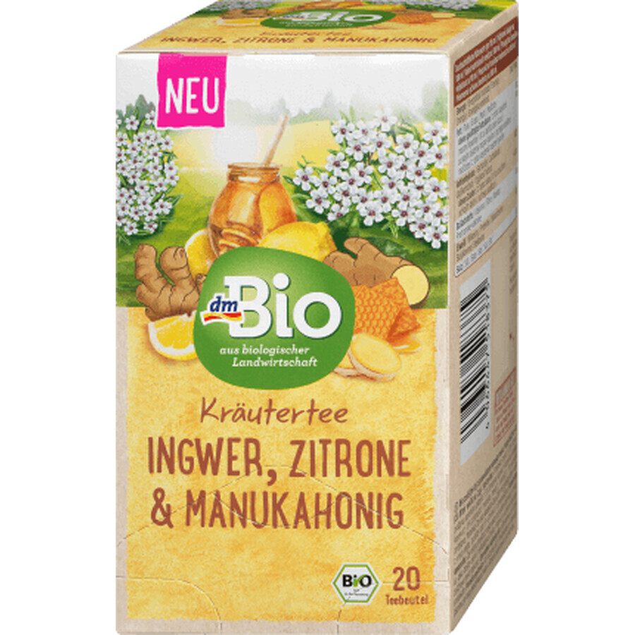 DmBio Manuaka thé au gingembre et au citron, 40 g