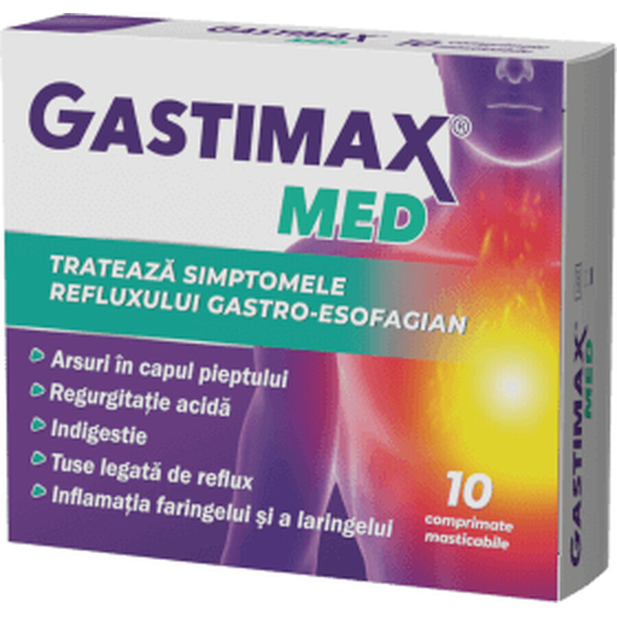 Gastimax Med, 10 comprimidos masticables, Fiterman Pharma