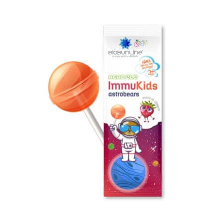 Immukids Astrobears lolly met aardbeiensmaak, 1 stuk, BioSunLine