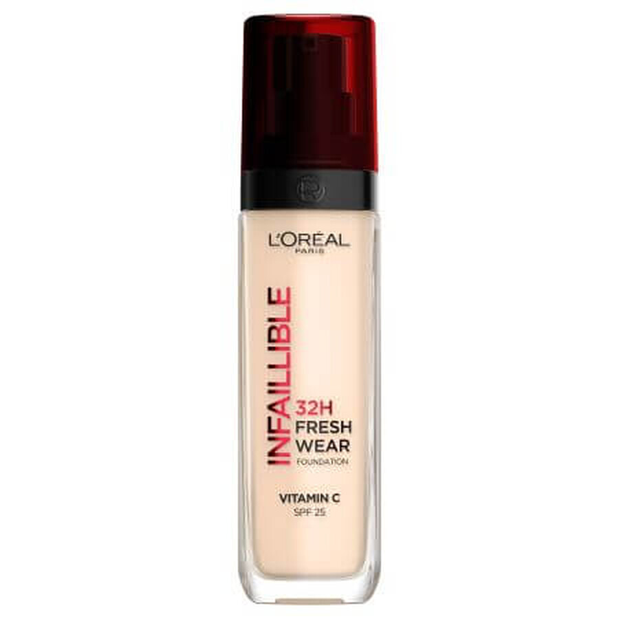 Fond de ten rezistent la transfer Infaillible 32H Fresh Wear, 10 Fair-Light, 30 ml, Loreal Paris