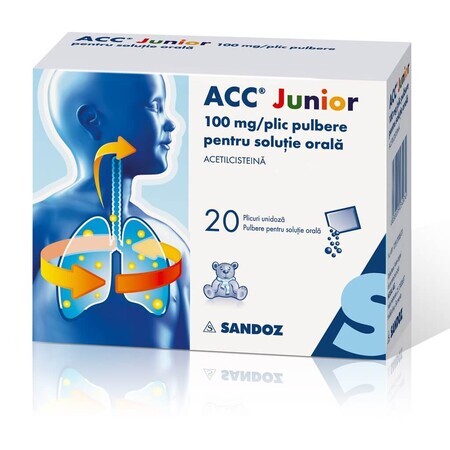 Acc Junior 100, 20 sobres, Sandoz