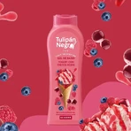 Gel de ducha de yogur con frutos rojos, 650ml, Tulipán