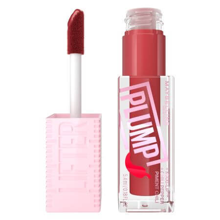 Lifter Plump Enhancing Lip Gloss, 006 Hot Chili, 5.4 ml, Maybelline