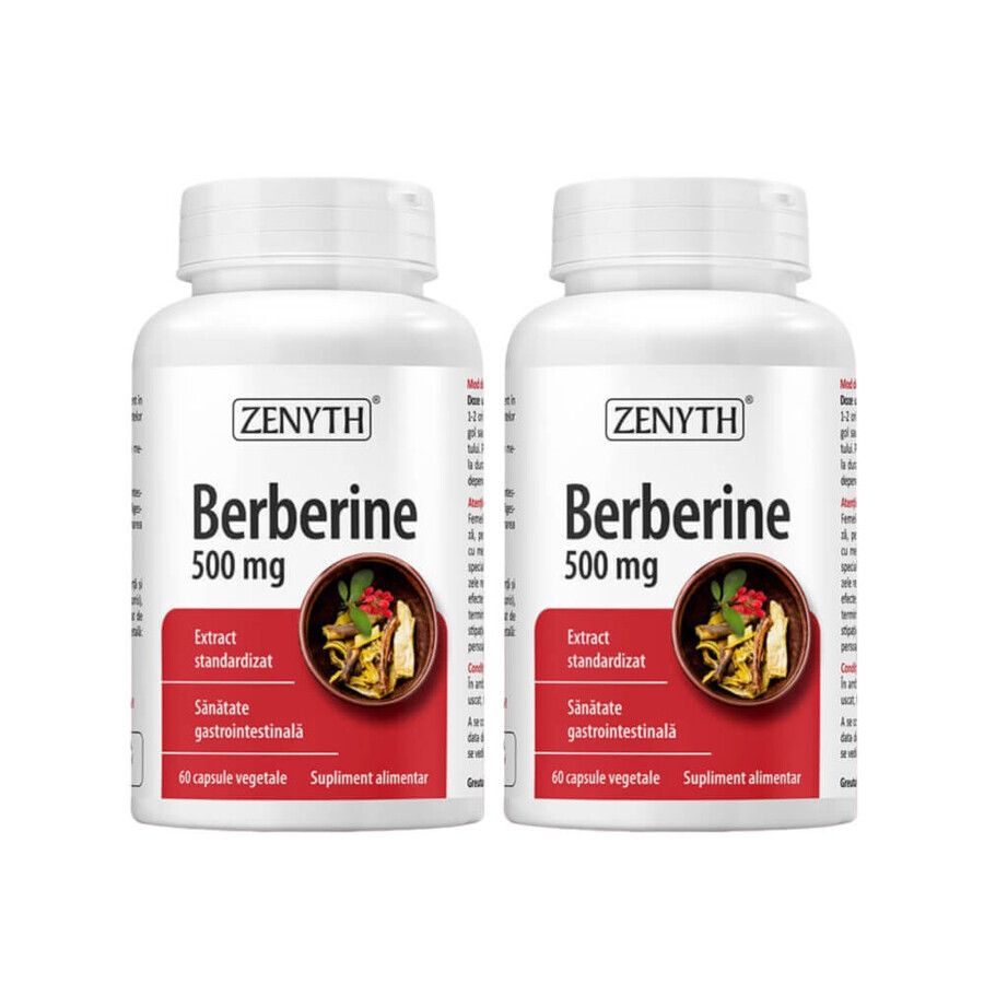 Berberina, 500 mg, 2x60 capsule, Zenyth