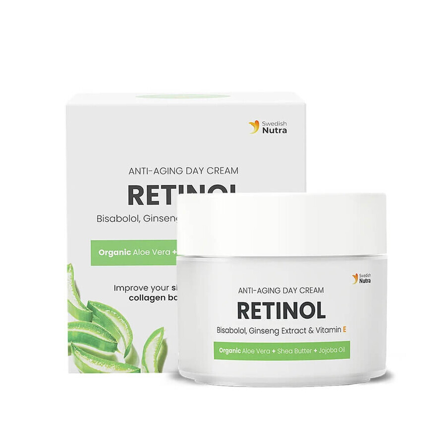 Crema de día antiedad con Retinol, 50 ml, Swedish Nutra