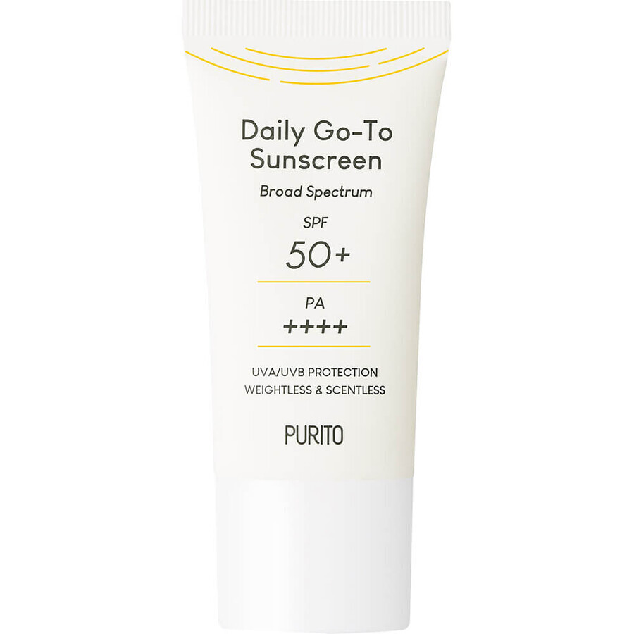 PA++++ Crema facial de protección solar diaria SPF 50+, 15 ml, Purito