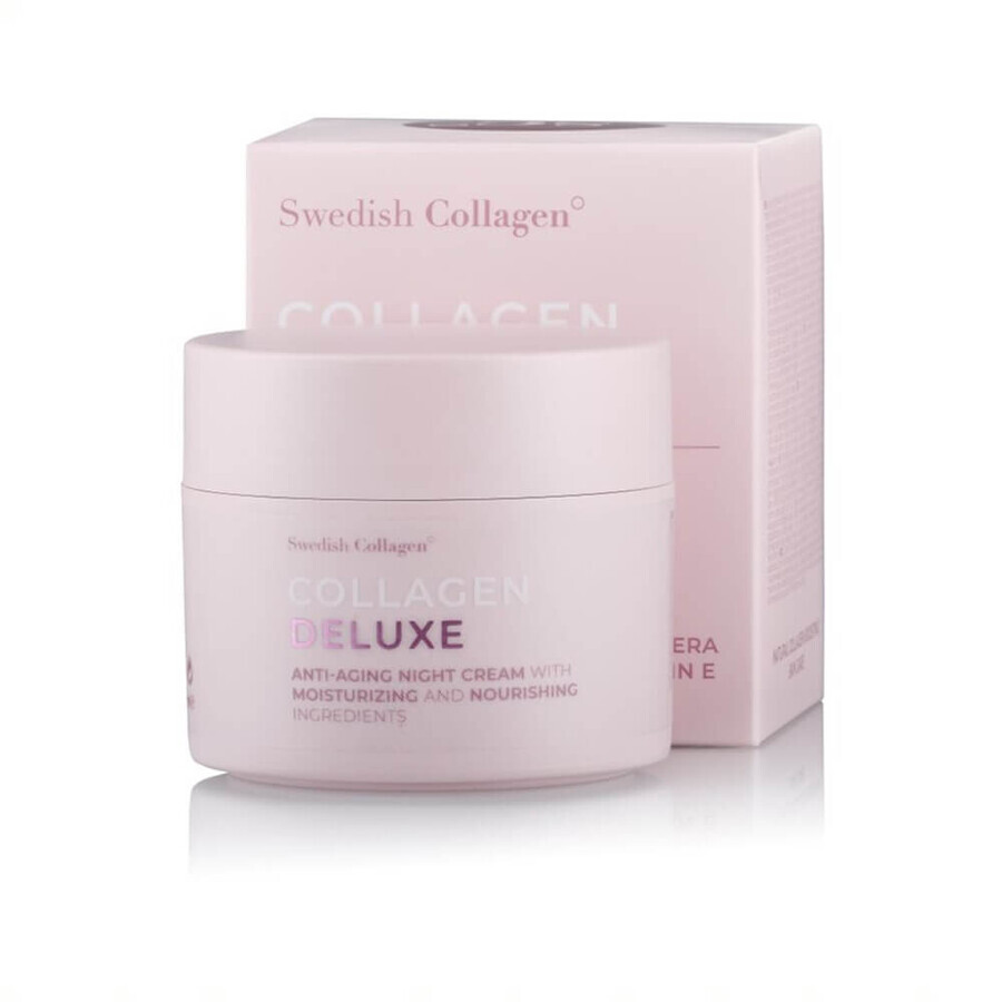 Collagen Deluxe Retinol Crema de Noche Antienvejecimiento, 50 ml, Swedish Collagen