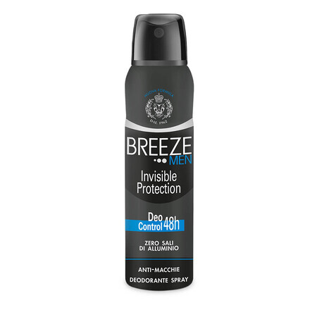 Invisible Protection Men's Aluminum-Free Deodorant Spray, 150 ml, Breeze