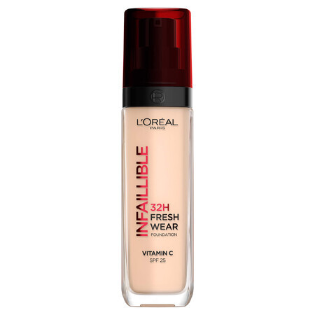 Infaillible 32H Fresh Wear 20 Fair-Light Fond de teint résistant au transfert, 30 ml, L'Oréal