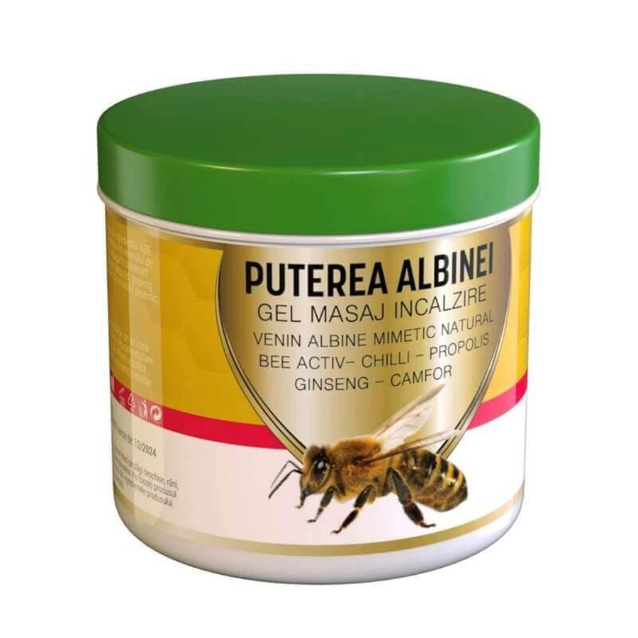 Wärmendes Massagegel mit Bienengift Bee Power, 275 ml, Praemium