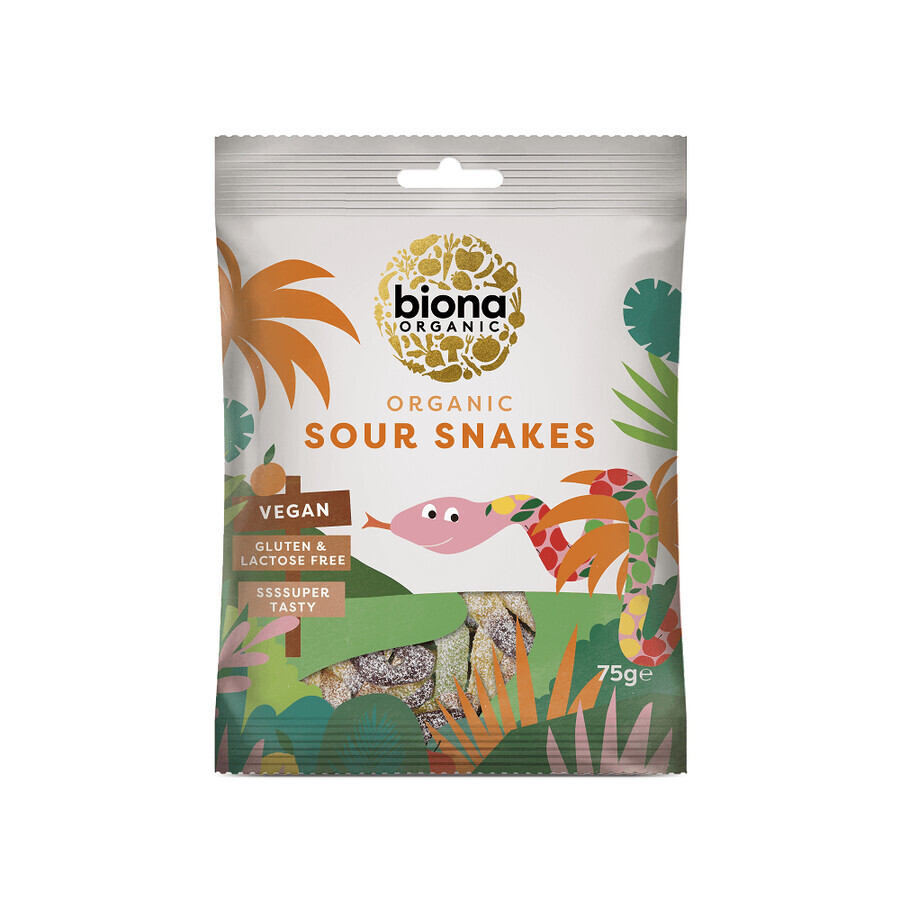 Organic snake jellies, 75 g, Biona