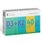 Vitamina D3 2000 UI + Vitamina K2 75 mcg, 40 comprimidos recubiertos con película, Remedia
