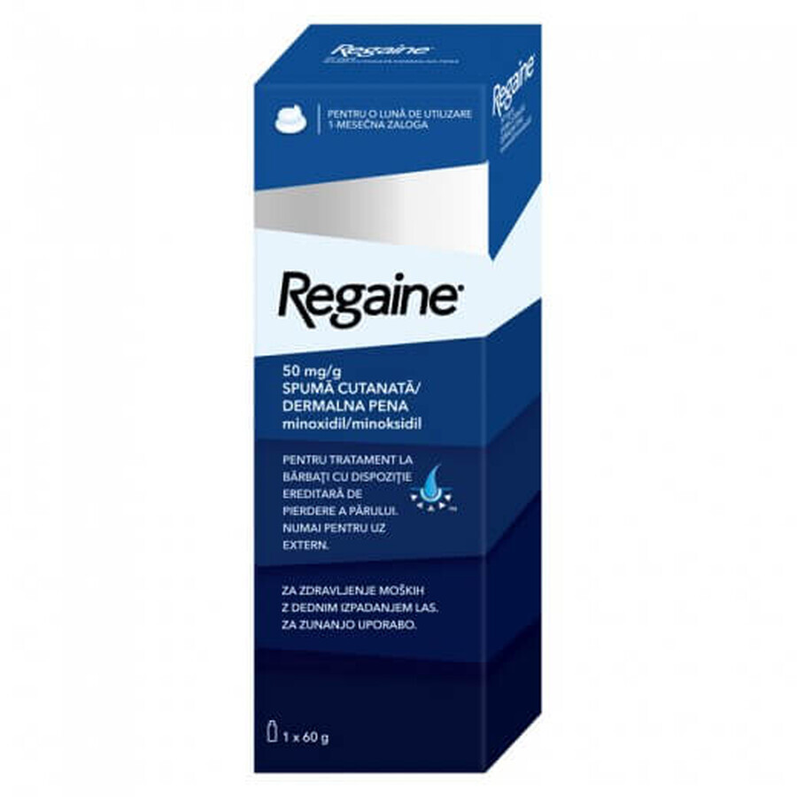 Regaine Anticaída Espuma Pack para Hombre, 2x60 g, Johnson Johnson