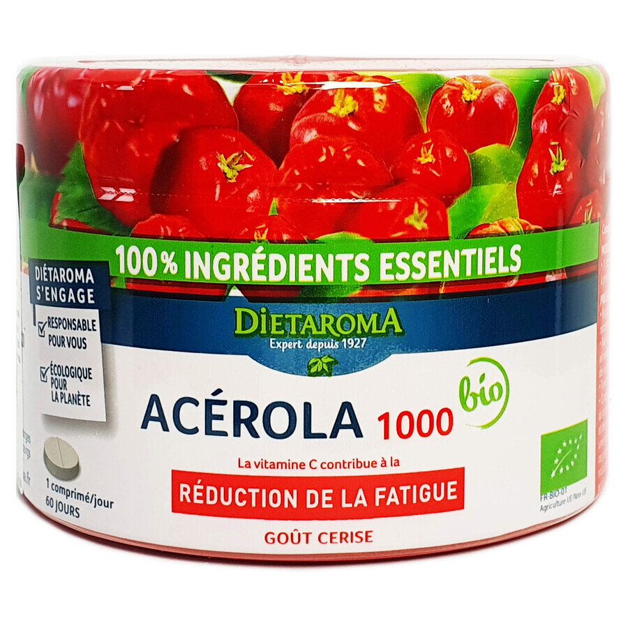 Acerola 1000 mg, 60 comprimidos, Dietaroma