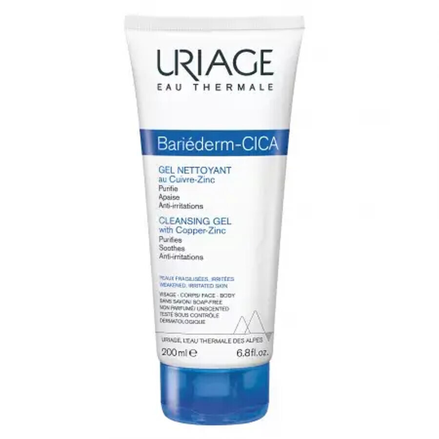 Bariederm Cica Cleansing Gel, 200 ml, Uriage