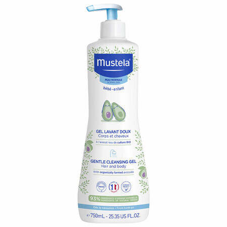 Gel de curatare par si corp, 750 ml, Mustela