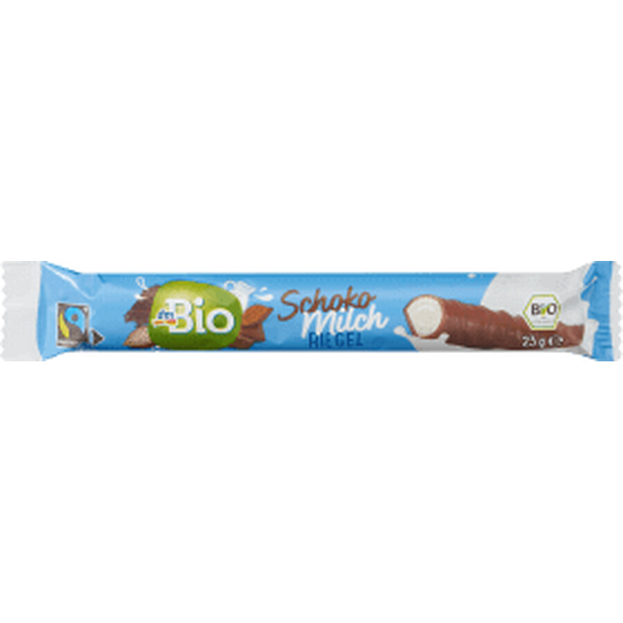 DmBio Barrita de leche y chocolate, 42 g