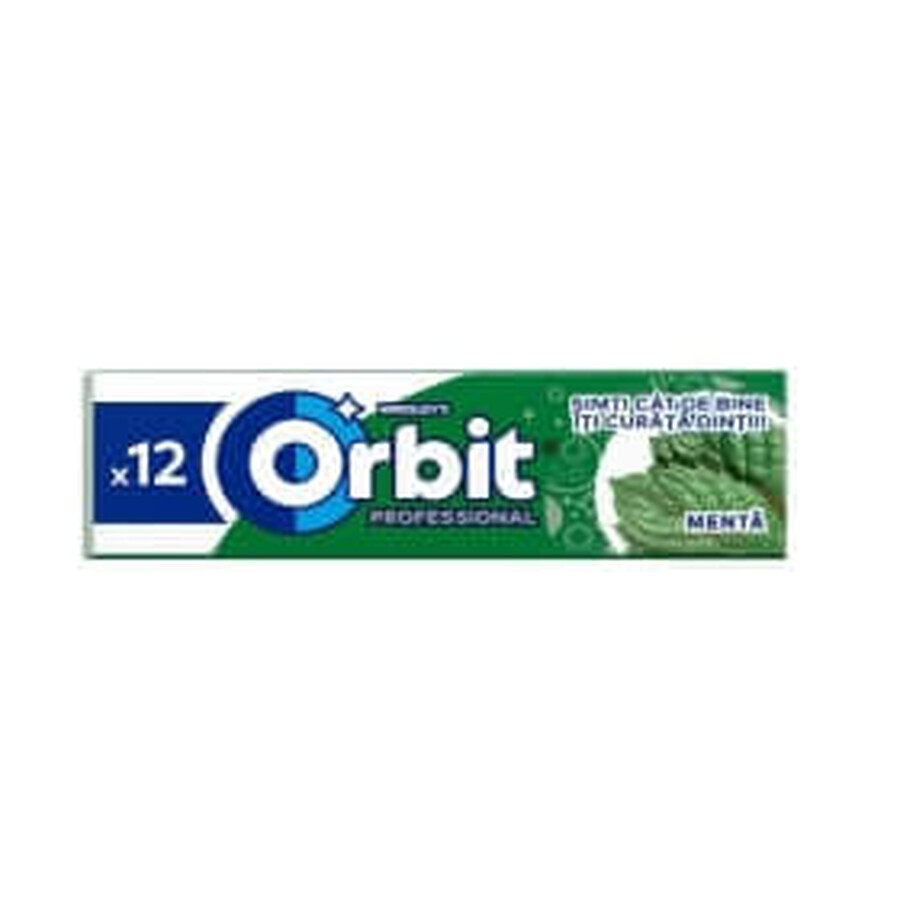 Orbit Gumă de mestecat cu aromă de mentă, 16,8 g