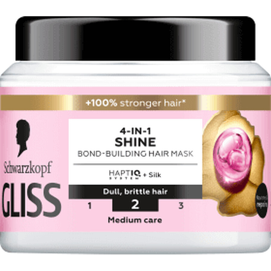 Schwarzkopf GLISS 4 in 1 hair mask for shine, 400 ml