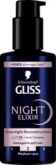 Schwarzkopf GLISS Elixir de noche para cabellos da&#241;ados y puntas abiertas, 100 ml