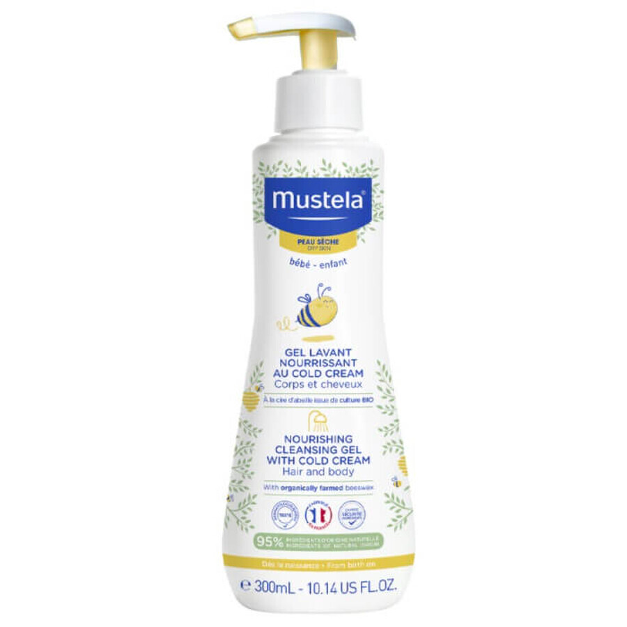 Pflegendes Reinigungsgel mit Cold Cream, 300 ml, Mustela