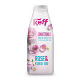 Acondicionador para cabello suave y brillante, 500 ml, Aceite de Rosa y Aceite de Kukui, Keff