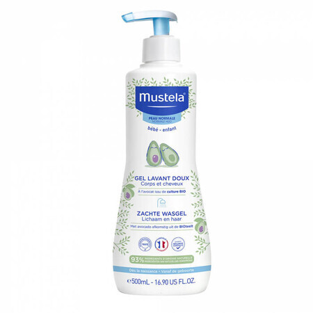 Gel limpiador capilar y corporal, 500 ml, Mustela