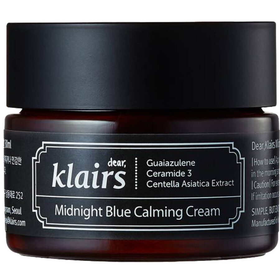 Crema facial calmante Midnight Blue, 30 ml, Klairs