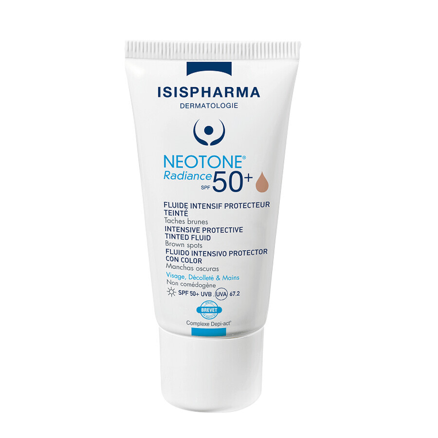 Isispharm Neotone Crema depigmentanta nuantatoare SPF50+ Medium  Radiance, 30 ml