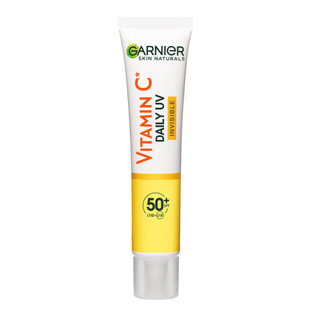 Crema Fluido Invisible con FPS 50+ Vitamina C Skin Naturals, 40 ml, Garnier